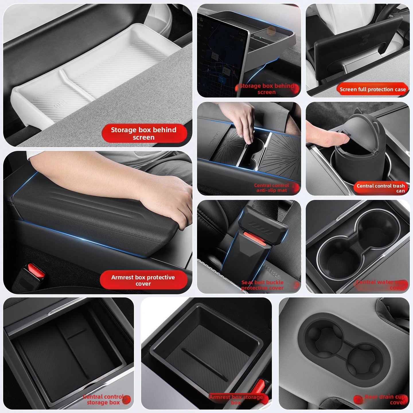 Tesla Model Y Rear Storage Organizer