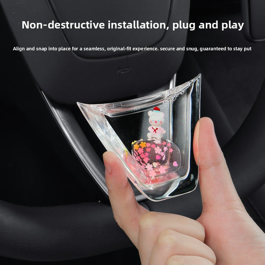 Tesla Steering Wheel Decorative Sticker