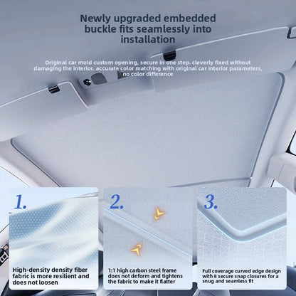Tesla Sunroof Sunshade Graphene Heat Insulation