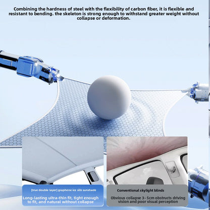 Tesla Sunroof Sunshade Graphene Heat Insulation