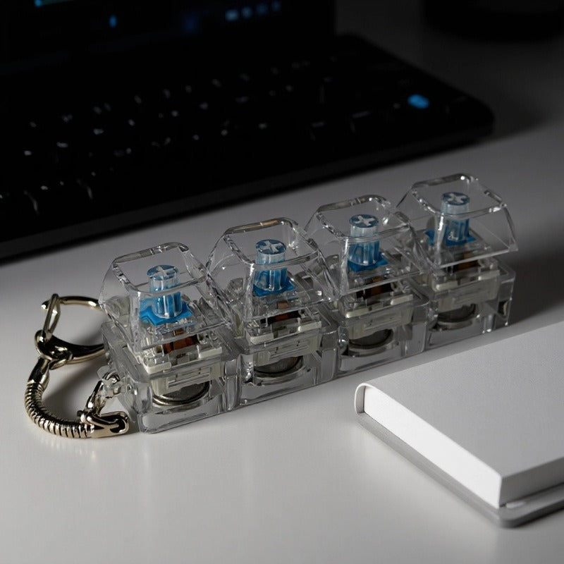 Test shaft pressure relief keychain