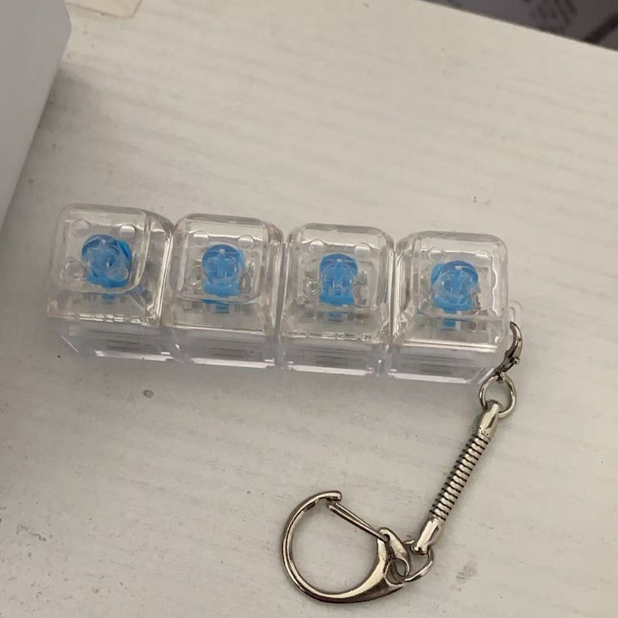 Test shaft pressure relief keychain