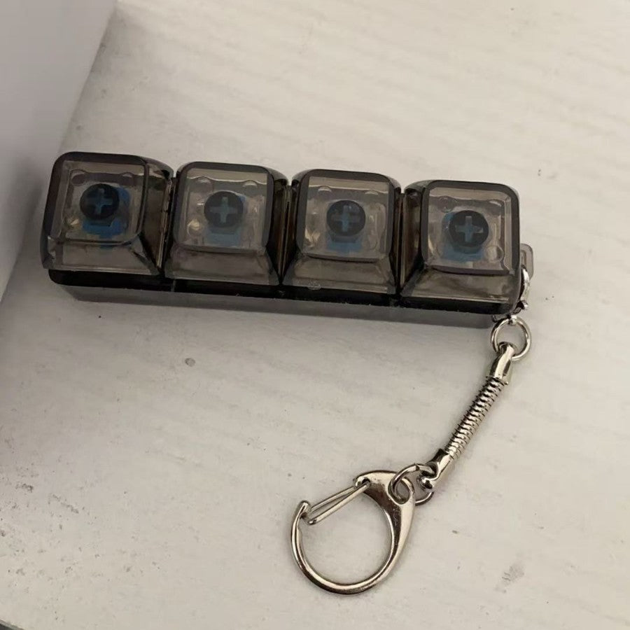 Test shaft pressure relief keychain