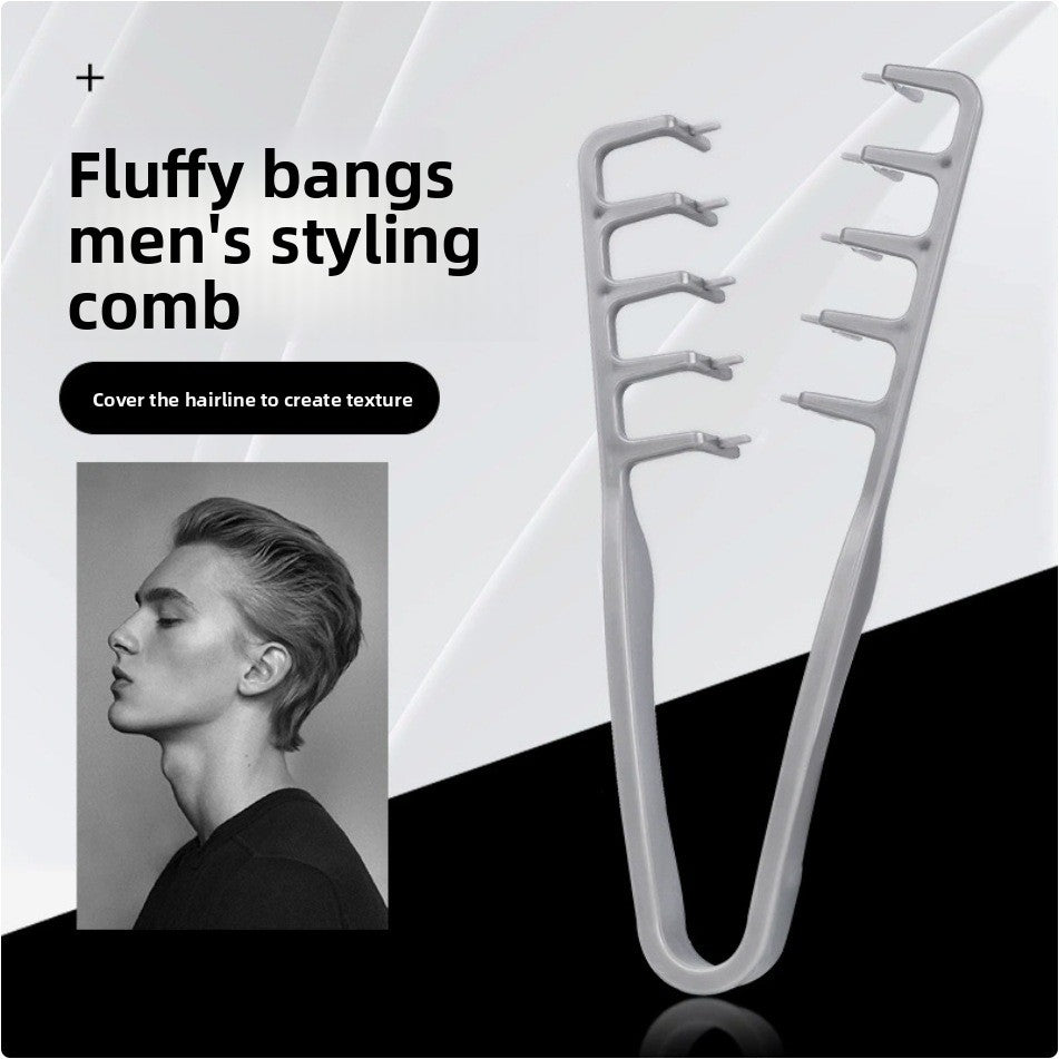 Textured Hair Styling Comb for Volume and Bangs