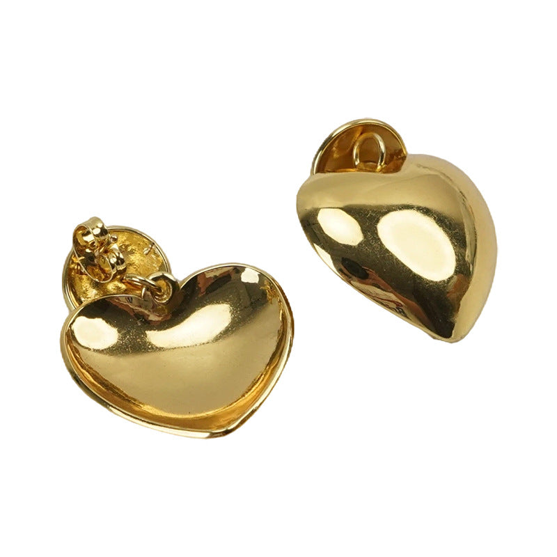 Textured Heart Shape Earrings