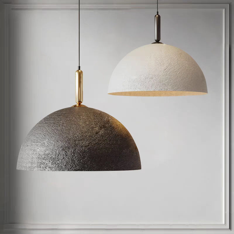 Textured Iron Single-Head Pendant Light