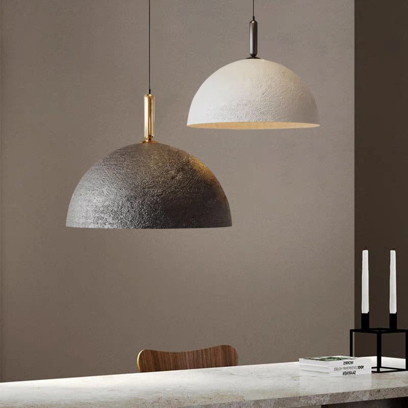 Textured Iron Single-Head Pendant Light