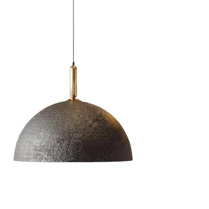 Textured Iron Single-Head Pendant Light
