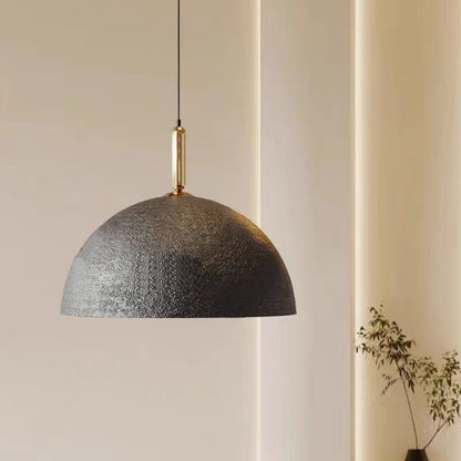 Textured Iron Single-Head Pendant Light