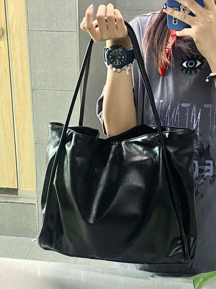 Textured Large Capacity Tote Bag for Women