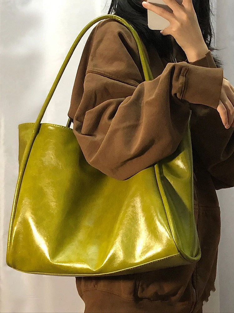 Textured Large Capacity Tote Bag for Women