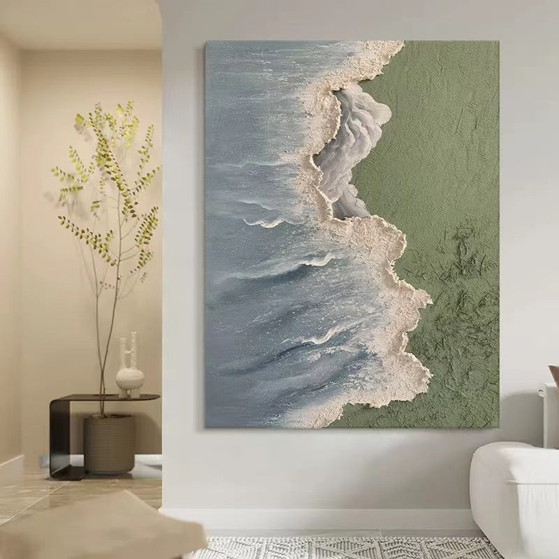 Textured Ocean Wall Art Painting