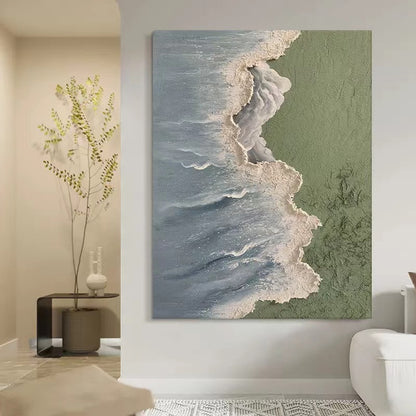 Textured Ocean Wall Art Painting
