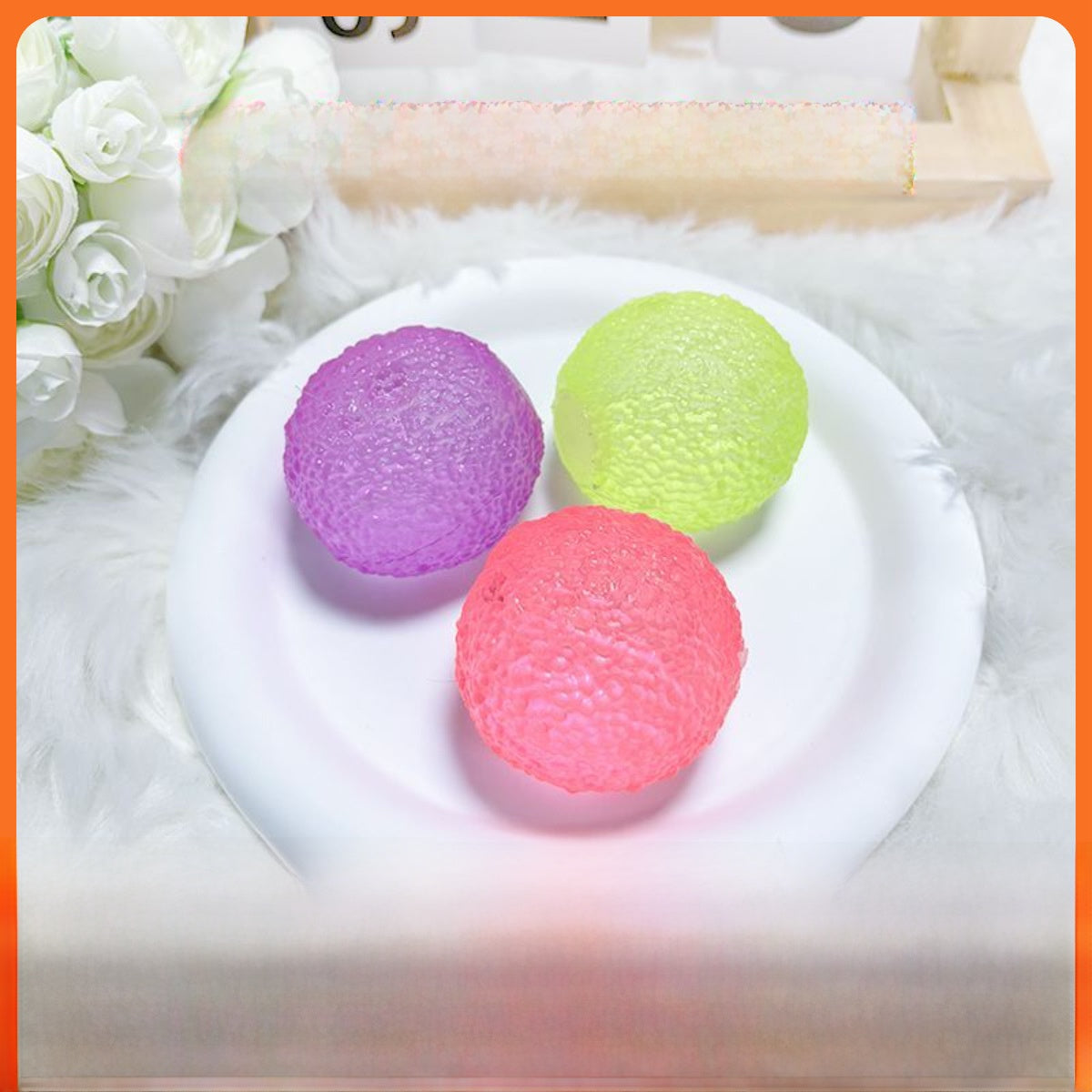 Textured Slow Rebound Squeeze Ball Stress Relief Toy
