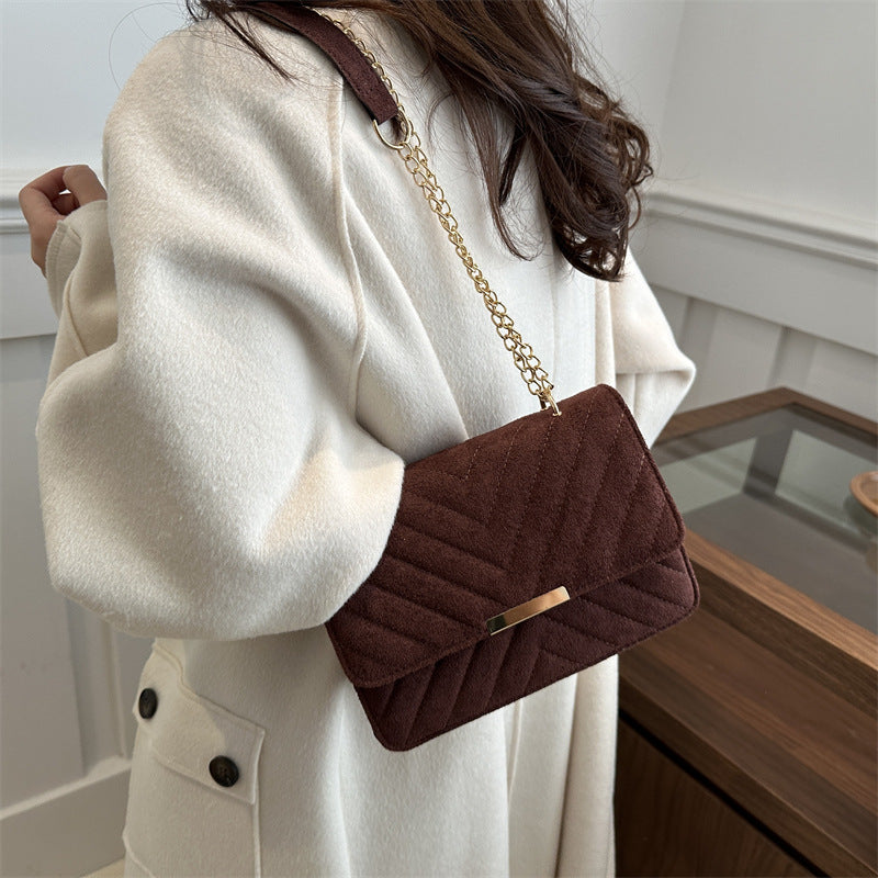 Textured Square Crossbody Bag