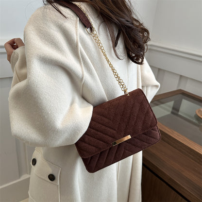 Textured Square Crossbody Bag