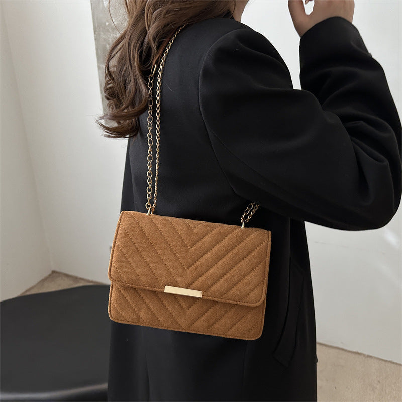 Textured Square Crossbody Bag