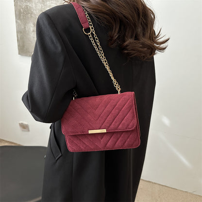 Textured Square Crossbody Bag