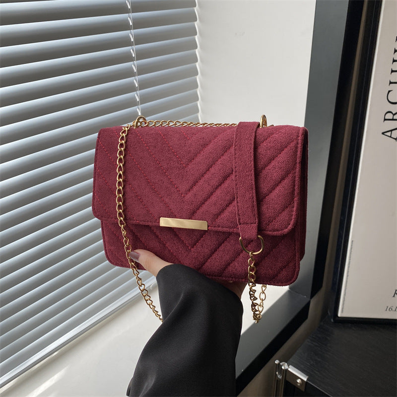 Textured Square Crossbody Bag