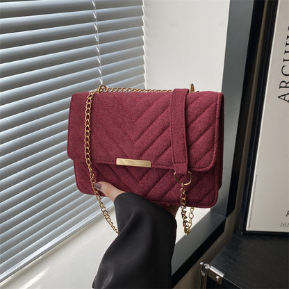 Textured Square Crossbody Bag