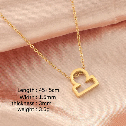 The 12 zodiac sign necklaces and collarbone chains