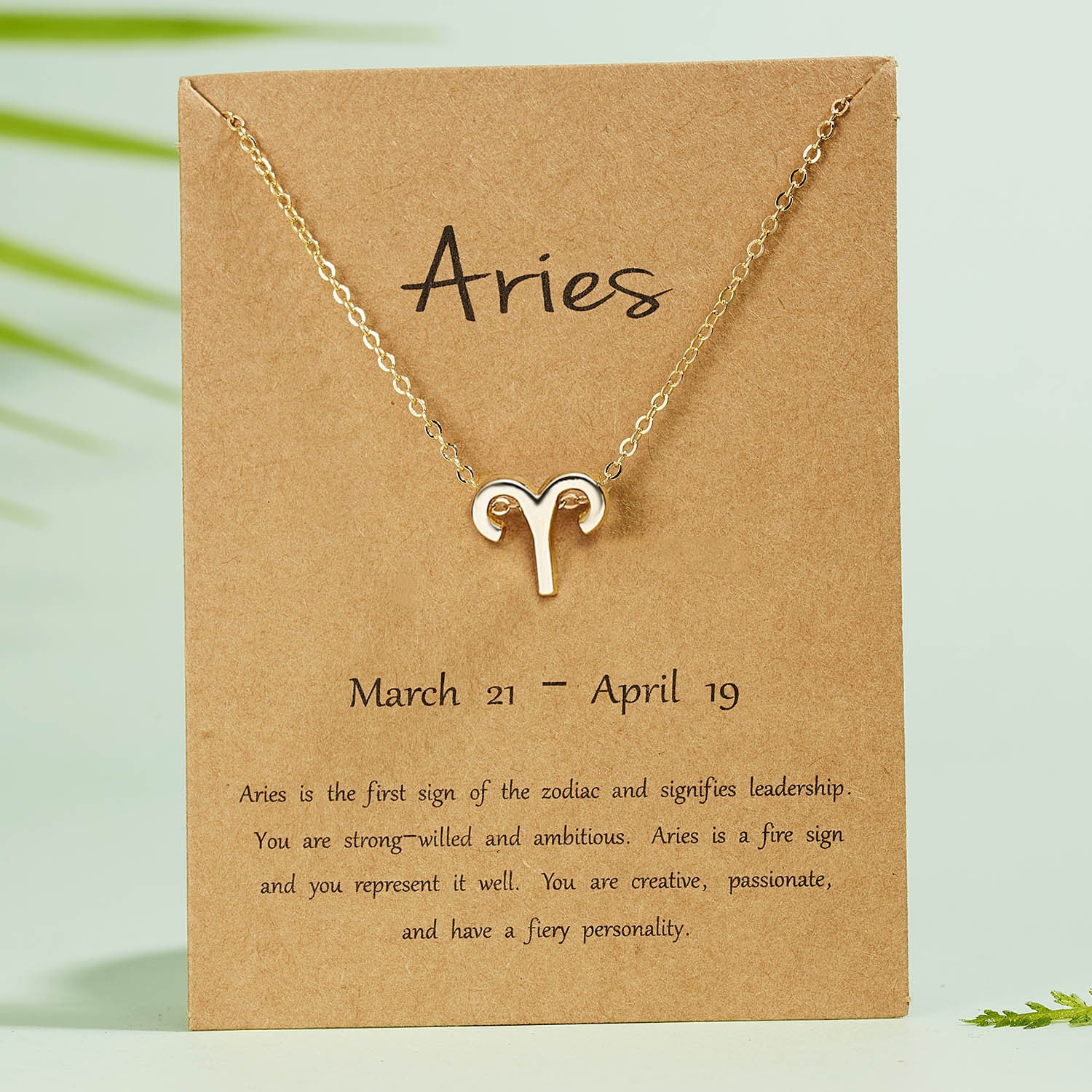 The 12 zodiac signs water diamond paper card necklace is a versatile collarbone chain
