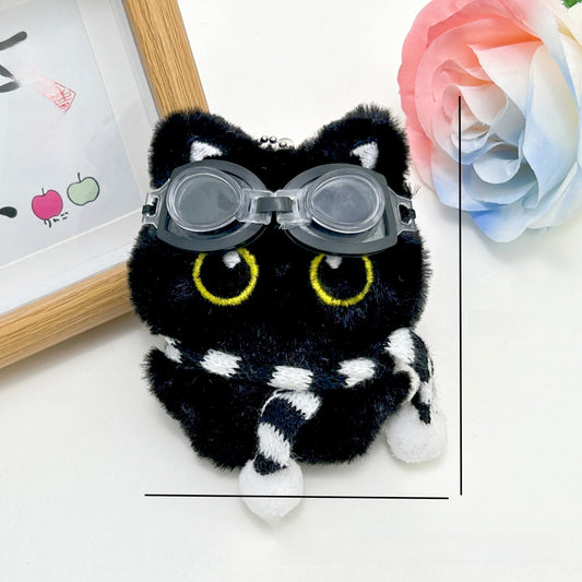 The black cat slimy coal ball doll squeaks