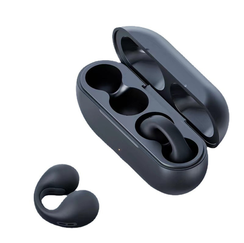 The Bluetooth headphones are of the ear clip type