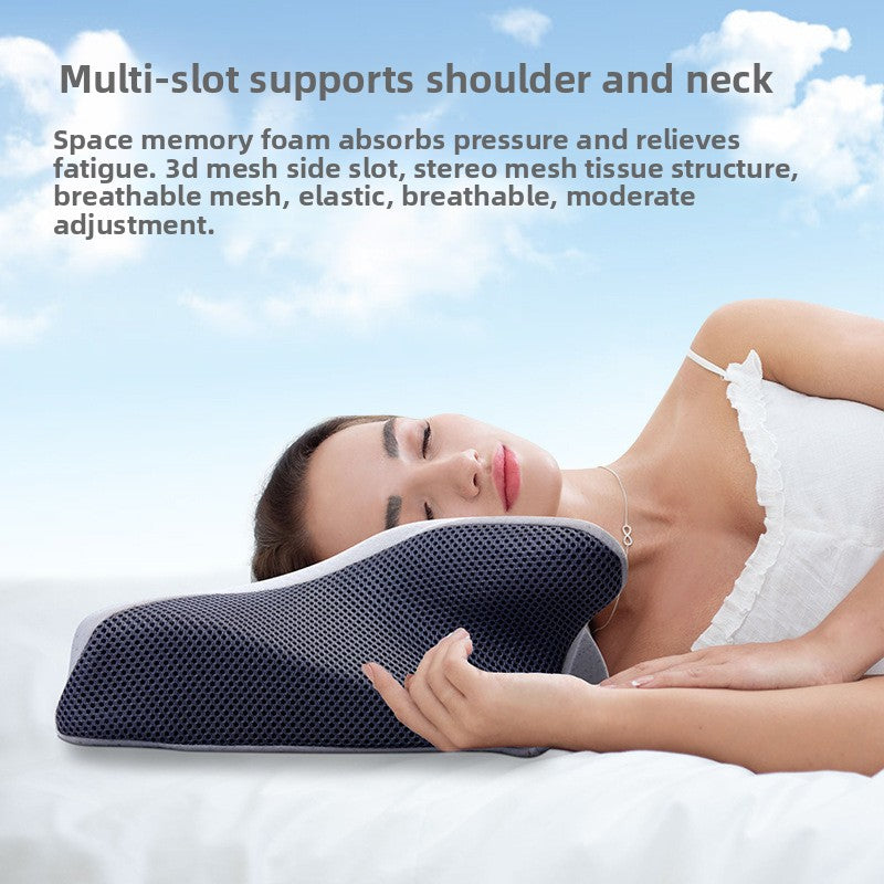 The butterfly Memory pillow bounces slowly