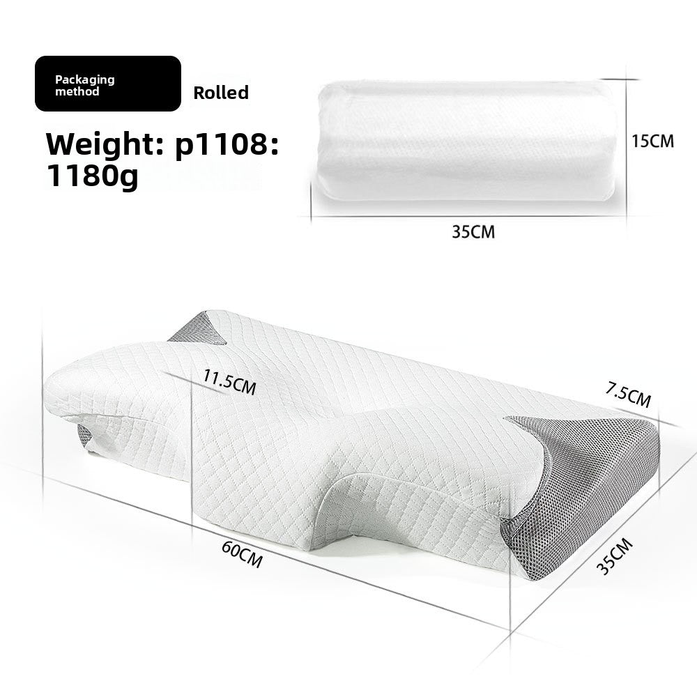The butterfly Memory pillow bounces slowly
