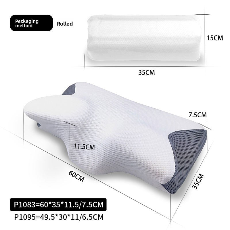 The butterfly Memory pillow bounces slowly
