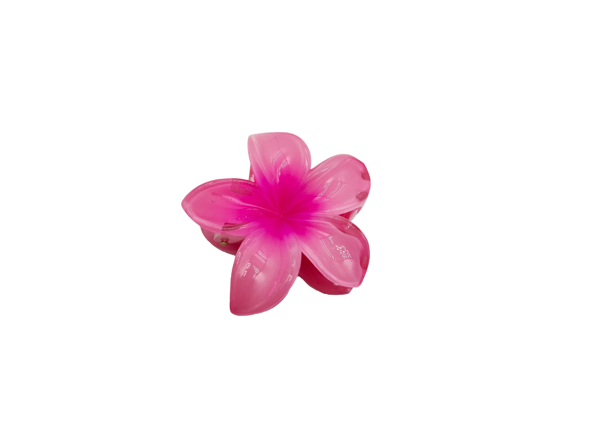 The colorful frangipani hairpin exudes a sense of sophistication