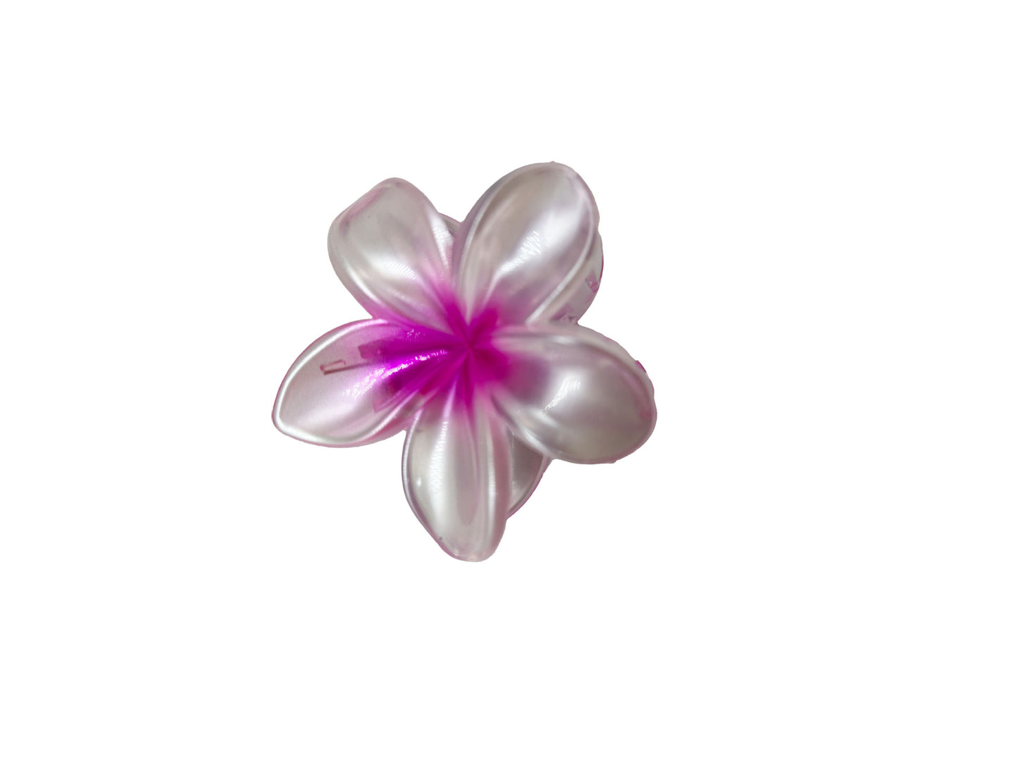 The colorful frangipani hairpin exudes a sense of sophistication