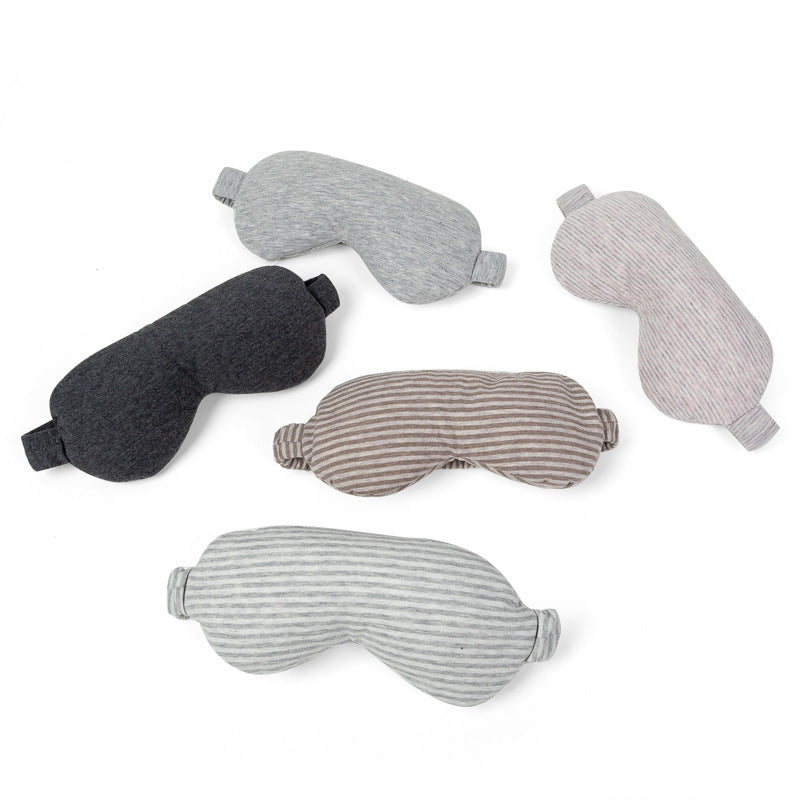 The eye mask blocks light during sleep