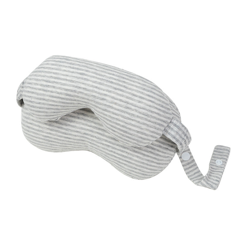 The eye mask blocks light during sleep