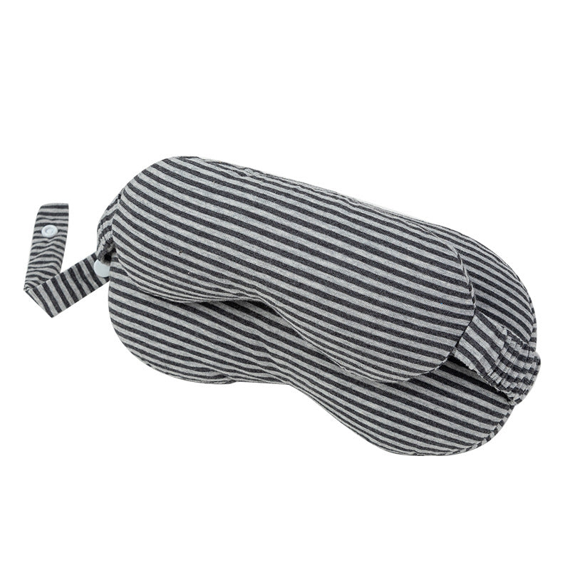The eye mask blocks light during sleep