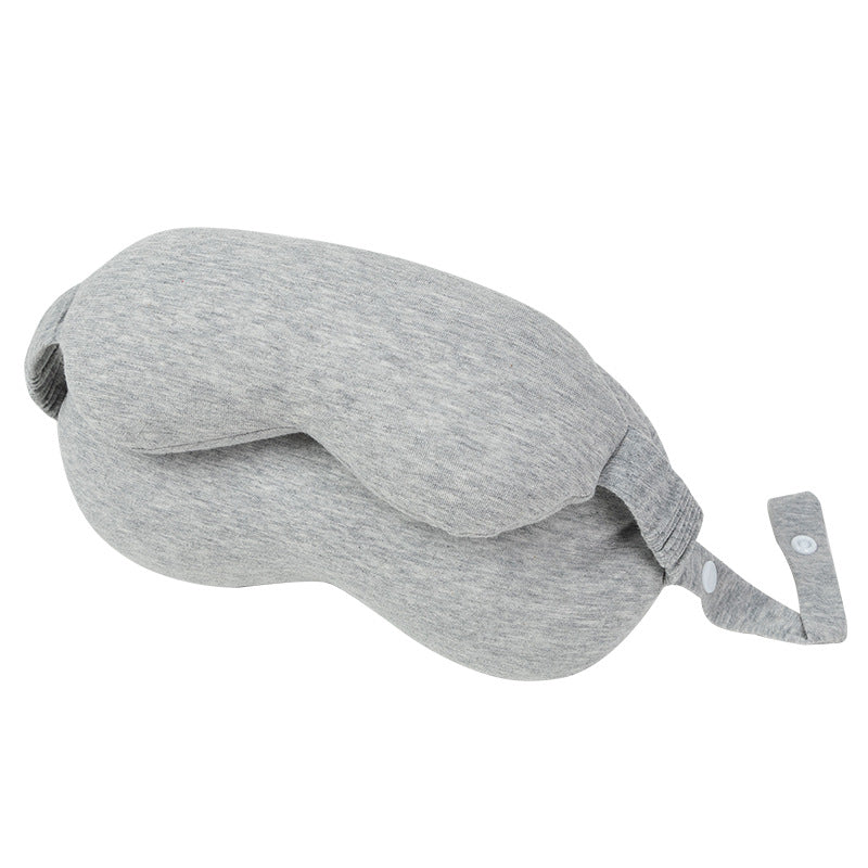 The eye mask blocks light during sleep