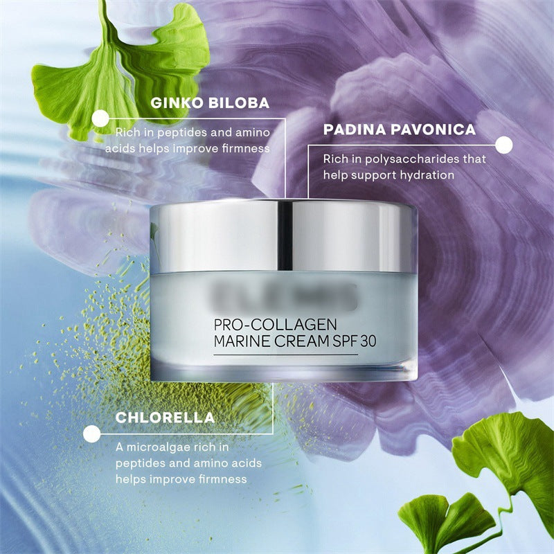 The face cream moisturizes and nourishes