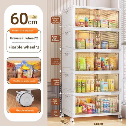 The household snack storage box is foldable