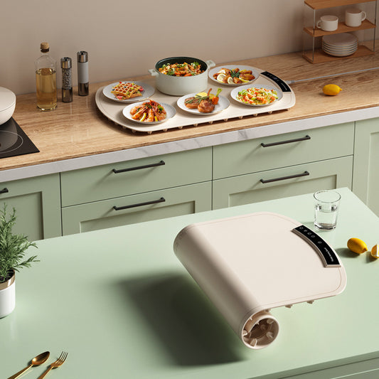 The household tablecloth can be heated and folded.
