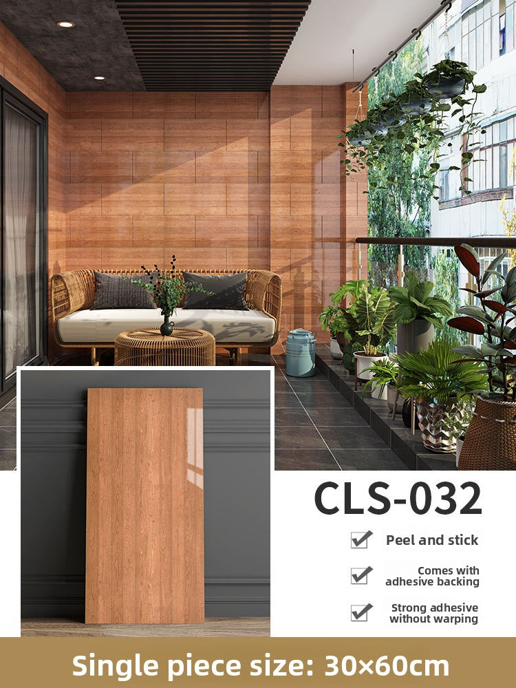 The imitation tiles are pasted with marble wall skirts