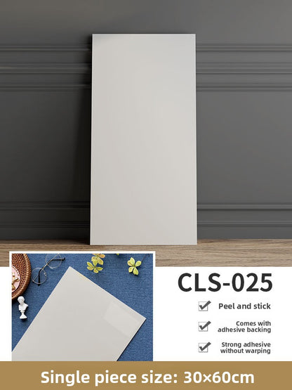 The imitation tiles are pasted with marble wall skirts