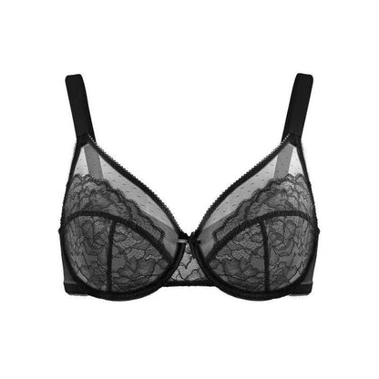The large-sized underwear with thin mesh fabric gathers the French sexiness of the bra