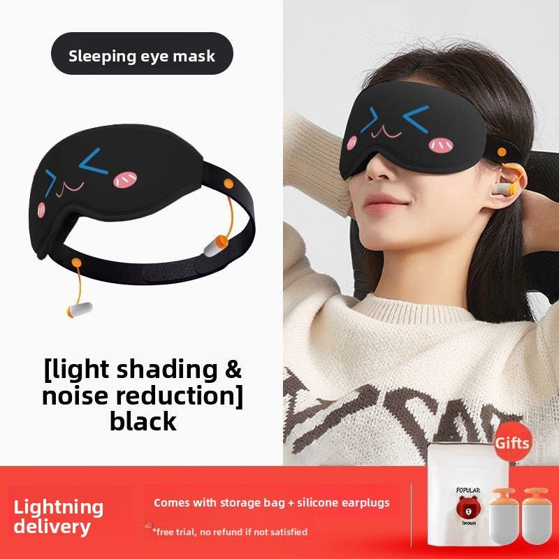 The light-blocking eye mask is specially designed for sleep and noise reduction