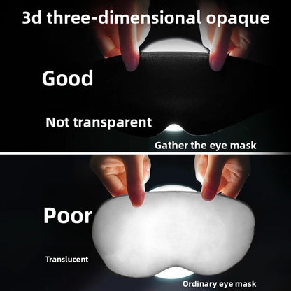 The light-blocking eye mask is specially designed for sleep and noise reduction