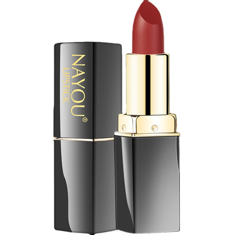 The lipstick is not easy to stick to the glass and is waterproof