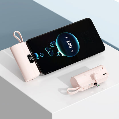The mini capsule power bank comes