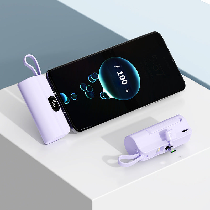 The mini capsule power bank comes