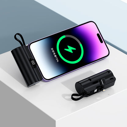 The mini capsule power bank comes