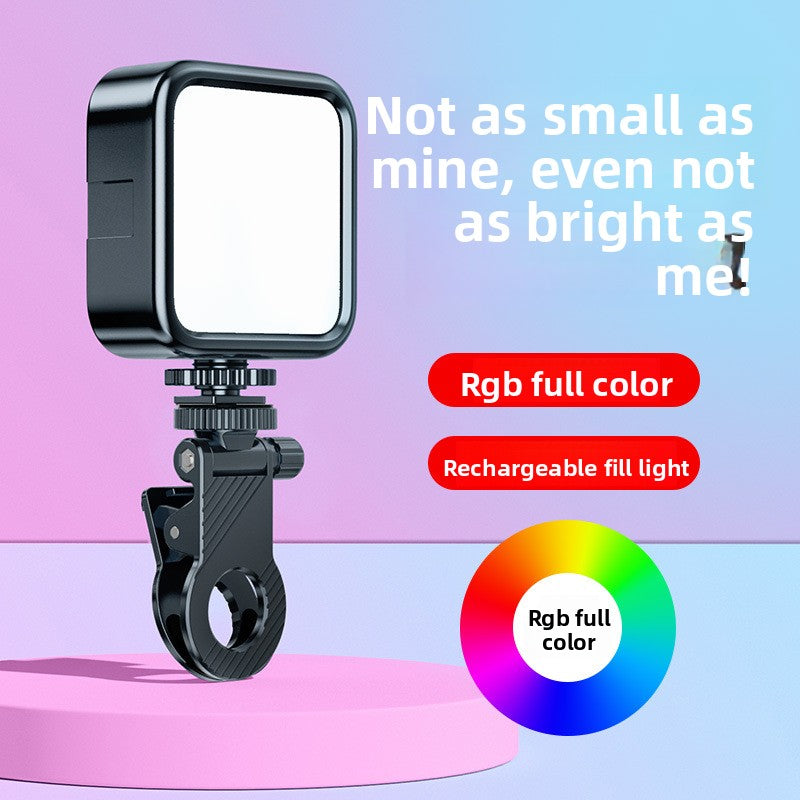 The mobile phone fill light is mini and portable